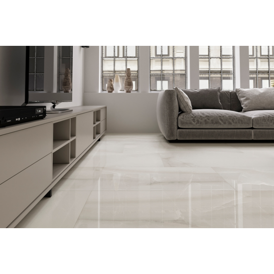 Πλακάκι Mia 60Χ120 Μάρμαρο Γυαλιστερό Λευκό